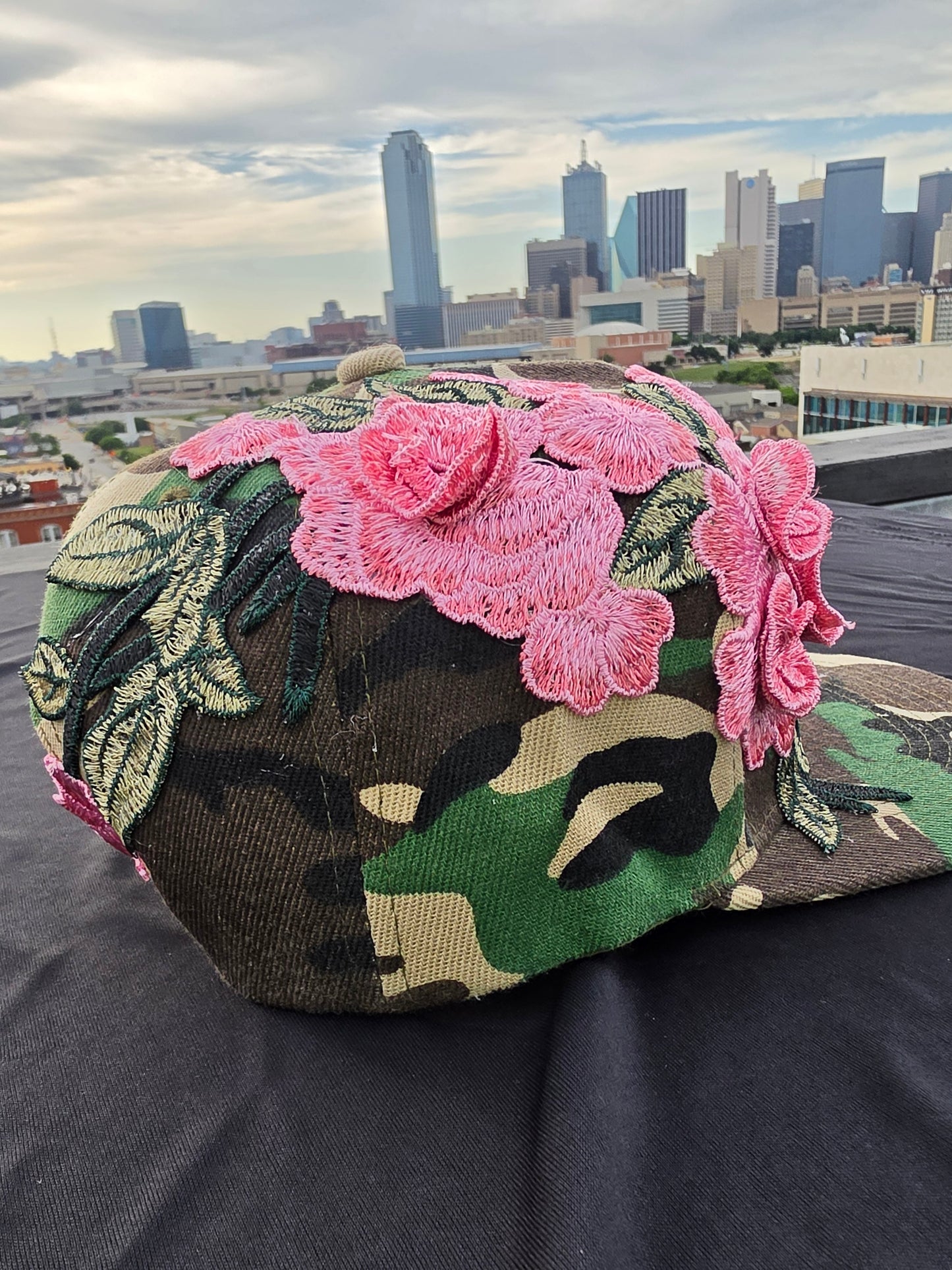 Camo Rose- NY Snapback