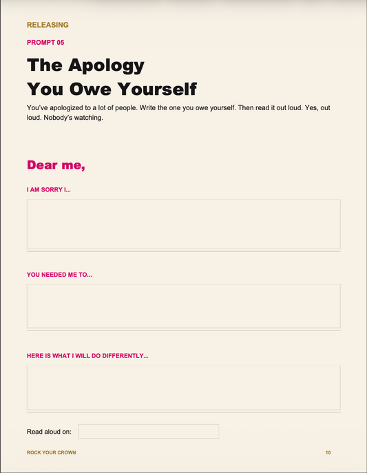 F*ck It, I’m 50: An Audacity Workbook | Printable + Fillable