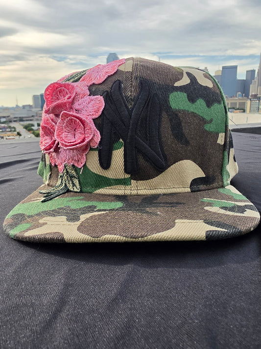 Camo Rose- NY Snapback