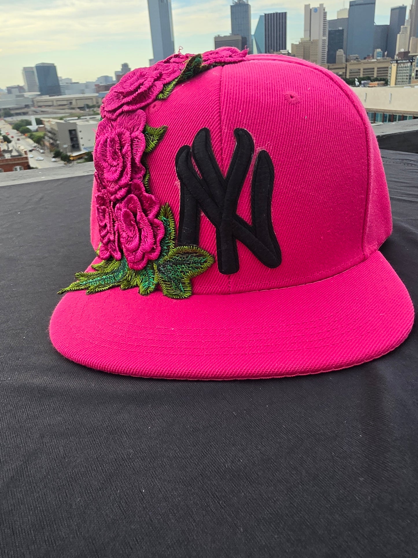 Hot Pink Garden- NY Snapback