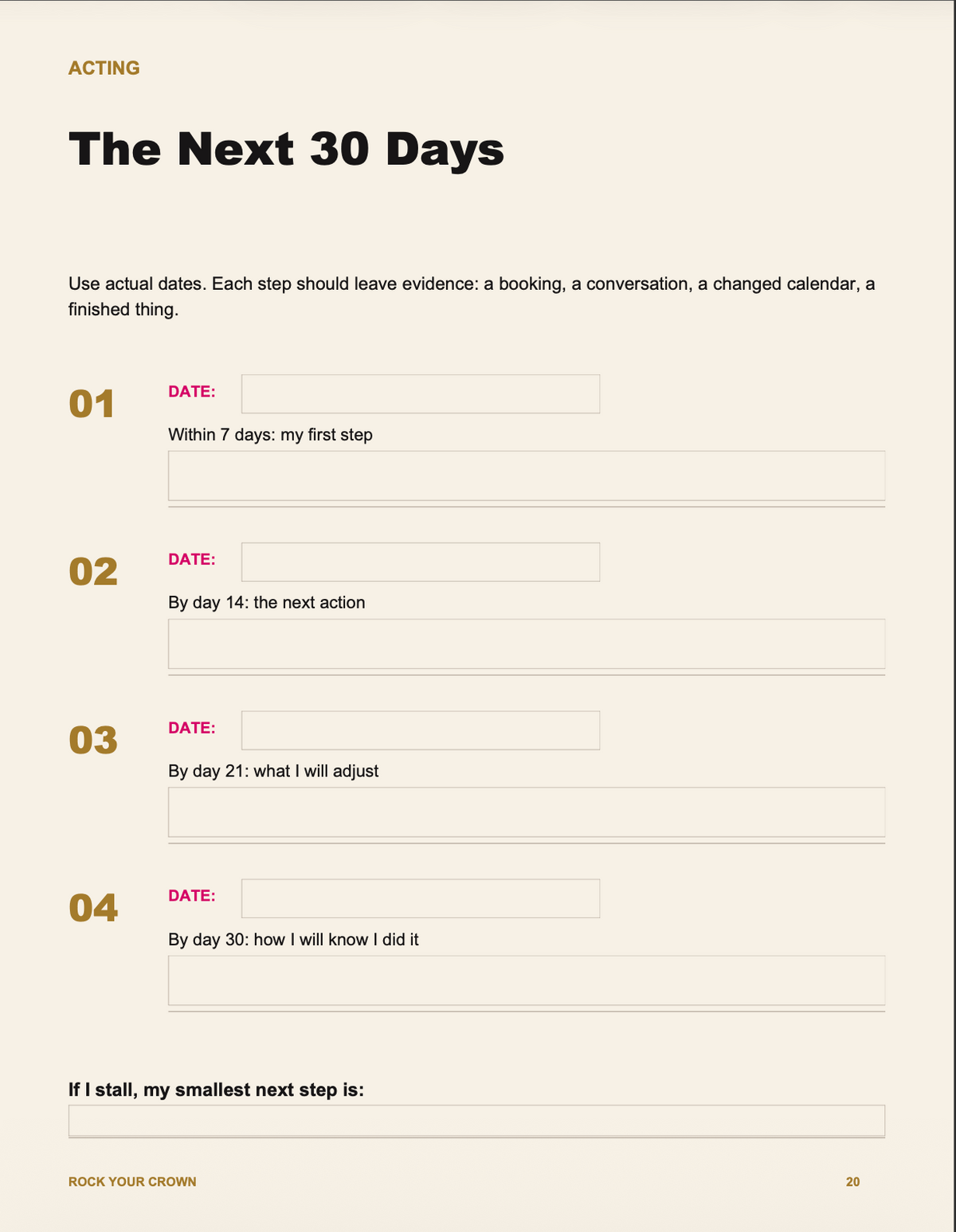 F*ck It, I’m 50: An Audacity Workbook | Printable + Fillable